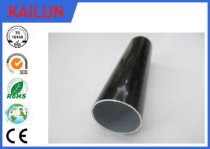 Quality Black Electropheresis Extruded Aluminium Tube for Home Decoration 25MM / 22MM / 19MM Dia wholesale