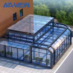 Quality Curved Eave Glass Curved Roof Sunroom With Single Toughened Roof Glass wholesale