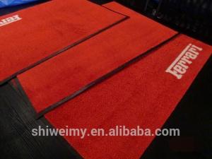Quality Nylon printed logo mats with rubber backing wholesale