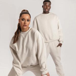 Quality Fleece Fabric Unisex Long Sleeve 2 Pieces Tracksuit For Fitness wholesale