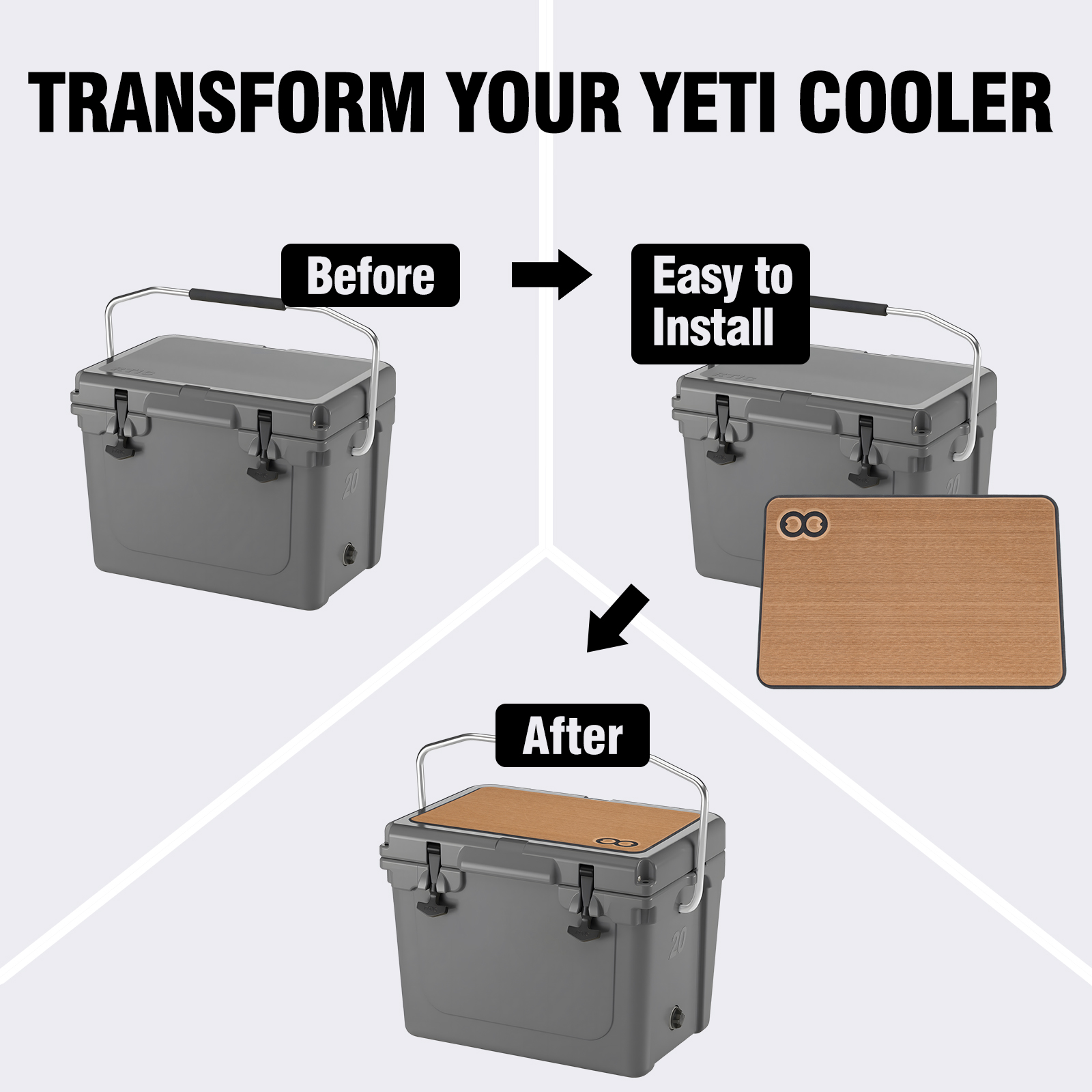 16.7 Inch EVA Foam Mat Non Slip Cooler Pad for RTIC 20 Cooler Box Lightweight Durable