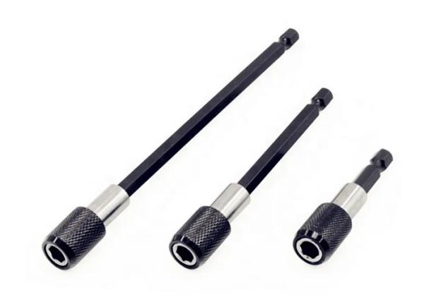 1/4 Inch Head Extension Rod Batch Magnetic Screwdriver Quick Transfer Lever Self
