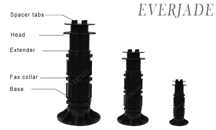 Flooring Accessories Adjustable Screwjack Raised Floor Pedestal System Offering Superior