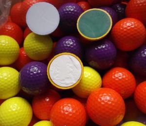 Quality color Range Golf Balls with two pieces wholesale