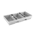 Rk Bakeware China Manufacturer-6 Strap Glazed Aluminized Steel Bread Loaf Pan