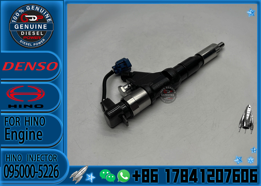 Fuel injector 095000-5226 095000-5220 095000-5221 23670-E0341For HINO TRUCK E13C/ HINO700