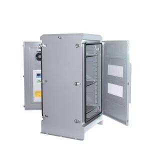 Quality Grey Air Conditioning Outdoor Network Cabinet Outdoor Network Rack Galvanized Steel For Equipment Running Smoothly wholesale