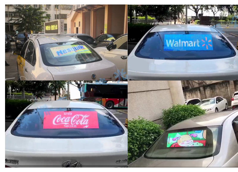 Indoor pantalla led transparente y flexible exterior indoor flexible screen full color window transparent led display for store
