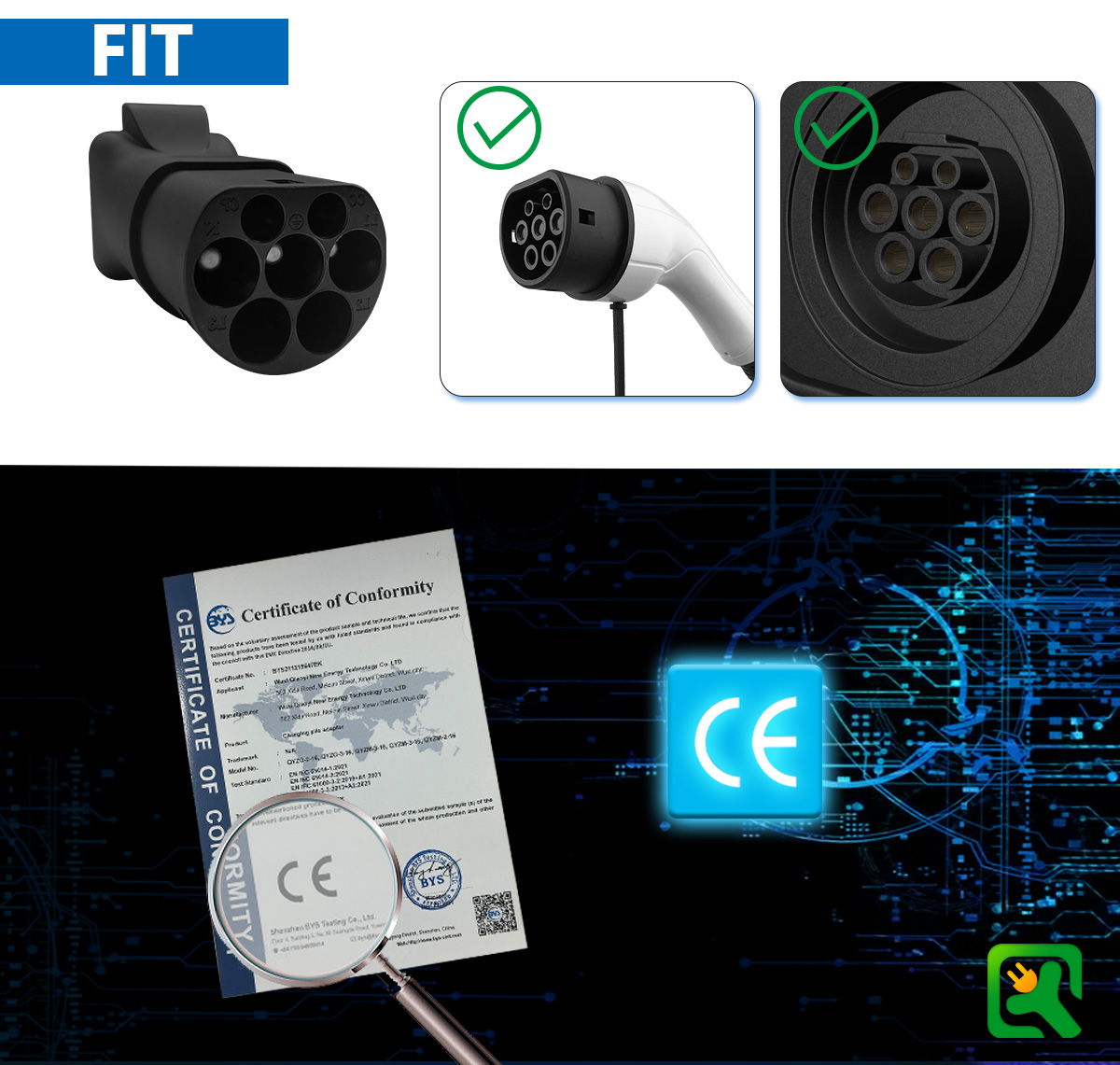Black 16A 220V 3.5KW EV Charger Adapter Output Power for Car EV Discharger V2L Head Type 2 Charging Station V2L