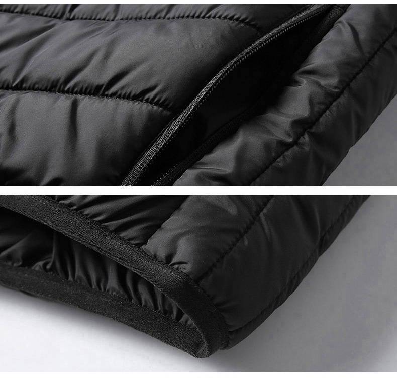 Sleeveless Coat Heated Lightweight Rechargeable Collar Waistcoat Utility Usb Power Heating Quilted Men's Vests