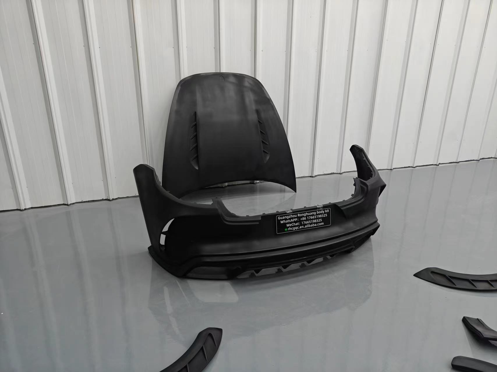 MSY Panamera 971 Body Kit Red Carbon Fiber Replace Front Bumper Spoiler Widebody Kit