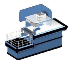 Quality Deluxe Supermarket Checkout Counter Table Coaming Powder coated wholesale