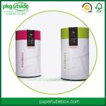 Luxury Round Paper Coffee / Tea Tube Packaging Well - Sealing Damp - Proof