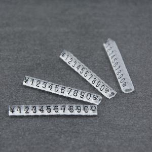 Quality Clear Necklace Price Tags , Jewelry Shop Golden Holder Custom Printed Price Tags wholesale