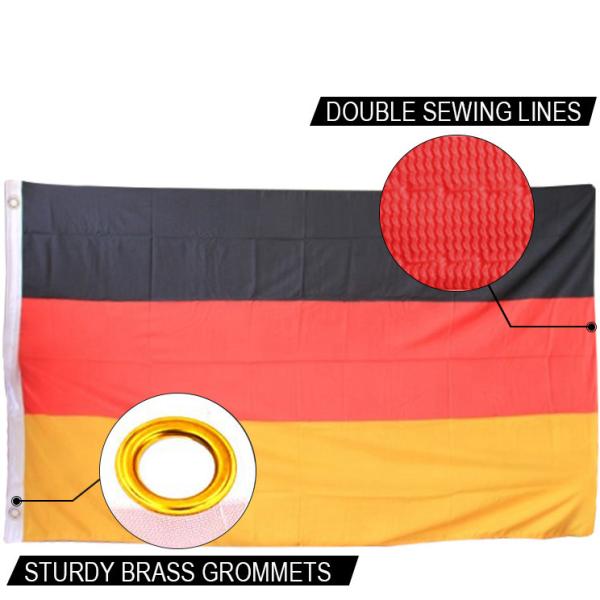 The GE Germany Flag 90x150cm knitted polyester indoor outdoor national flag