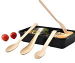 FDA 16cm Salad Disposable Bamboo Compostable Sporks Cutlery For Camping