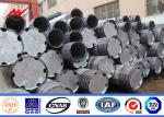 Outside 8KN Steel Tubular Pole , Commercial Light Poles 355 n / mm2 Yield