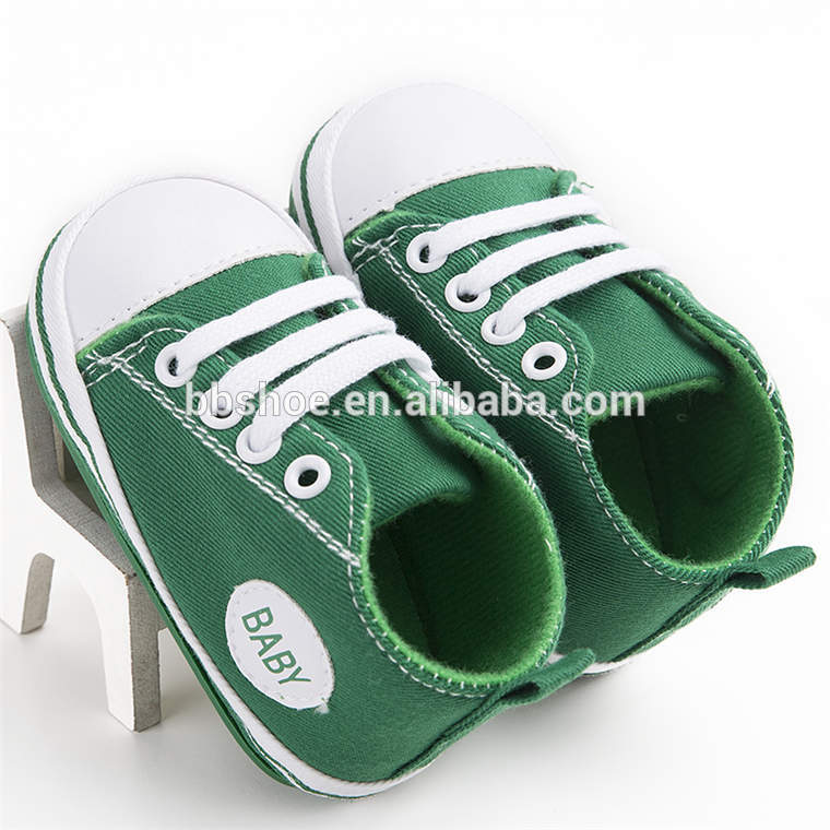 Wholesale Cheap soft-sole Canvas sport 0-2 years baby Newborn toddler shoes baby