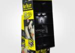 Condoms Corrugated Retail Display Stands Yellow Recyclable With 4 Shelves