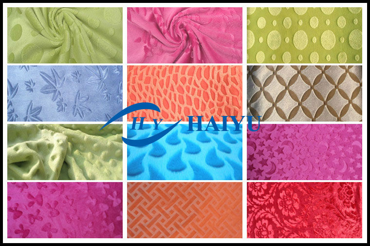 Soft Minky Velboa Fabric Tear - Resistant 0.5mm~5mm Pile Height