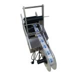 Semi Automatic Packaging Labeling Machine , Small Bottle Labeler For Round