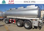 17000 Liters 3 Axle Drawbar Oil Tank Trailer , Full Lpg Tanker Trailer