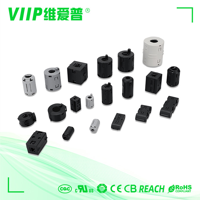 Magnetic Ring Snap On Ferrite Choke RFI EMI Noise Suppression Cable Clip