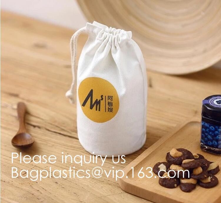 Natural Beige Thick Canvas Drawstring Pouches Produce Bags Muslin Bags Gift Bags Sacks Sachet Bags for Jewelry Candy Fav