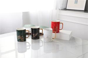 Quality Water Drinking Cadmium Free 16oz Porcelain Lined Coffee Cup Set wholesale