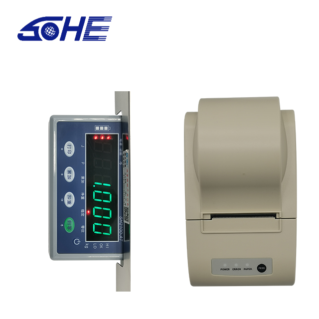 Barcode Label Printing Digital Desk Scale with LED Display and DC10.5V/1000mA Power Supply