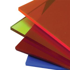Quality Glossy Translucent Colored Plastic Sheets 1.2g/cm3 PMMA Waterproof Acrylic Plate wholesale