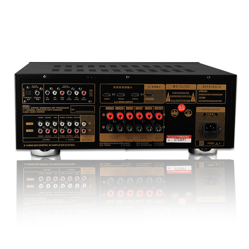 4K High Power Bluetooth Audio Amplifier Receiver Wireless USB Interface