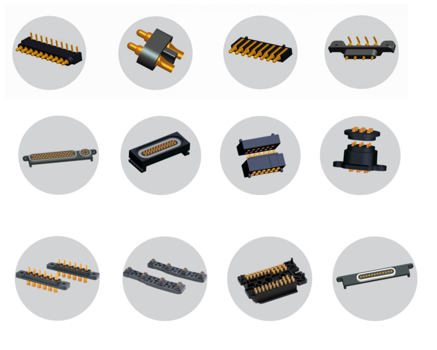 6 Pin PCB Pin Connector Through Hole Contact Pin Connector Cusomized