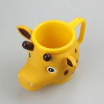 Promotional Animal Design Plastic Rubber 3D Ice Cream Cup Water Cup In Color