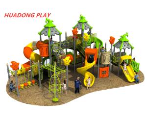 Quality Magic House Series Outdoor Ride Kids Plastic Slide Equipment For 3-12 Years Old wholesale