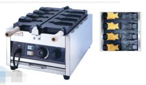 Quality Adjustable Temperature Electric Fish Shaped Waffle Maker 1.6KW Power Source for Crispy Results wholesale