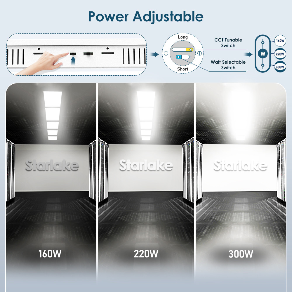 Led Linear High Bay Light 80-400W Pendant For Indoor Stadium Sport Warehouse