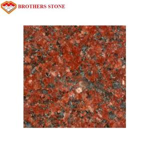 Quality Polished Flamed Granite Stone , India Imperial Flower Red Granite Slab wholesale