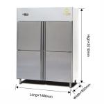 Capacity 600L Air Cooled Industrial Refrigeration Equipment with -14 ~-18℃