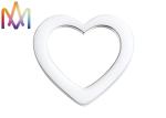 1.5MM Thickness Three Piece Set Hollow Heart Pendant For Bracelet