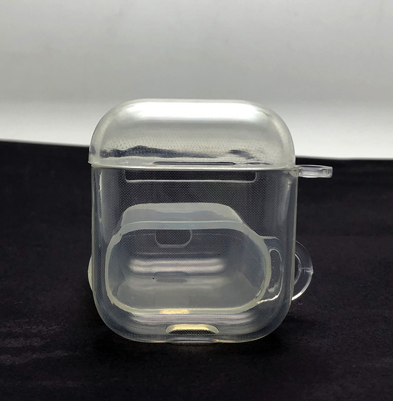Transparence Case Protective Silicone Cover Skin Compatible with Apple AirPods 2 and 1