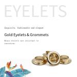 Gold Color Metal Eyelets Washer