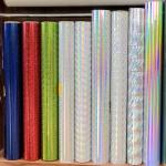Opaque Self Adhesive Holographic Film Christmas Wrapping Film Roll / Sheets