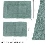Soft Fast Drying Tufted Bath Mat Washable Bath Rugs