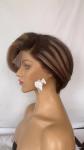 13x4 frontal lace wig short human hair wig piano color hair brazilian hair for