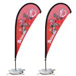 Water Bag Base Beach Banner Flags Polyester Feather For Indoor Outdoor Poster