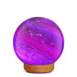 3D Planet Beautiful Design Seven Colors Light Aroma Diffuser Glass Ball