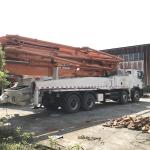 49 Meter ACTROS 4141 Used Concrete Pump Truck For Transportation