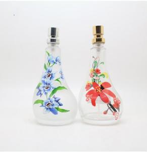 Quality plastic cap flower glass personalized perfume glass bottle wholesale