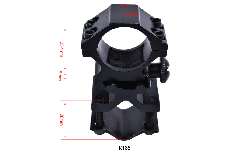 Maximum Output Power 0 Tactical Accessory 1'' QQ Torchlight Scope Mount Flashlight Mount